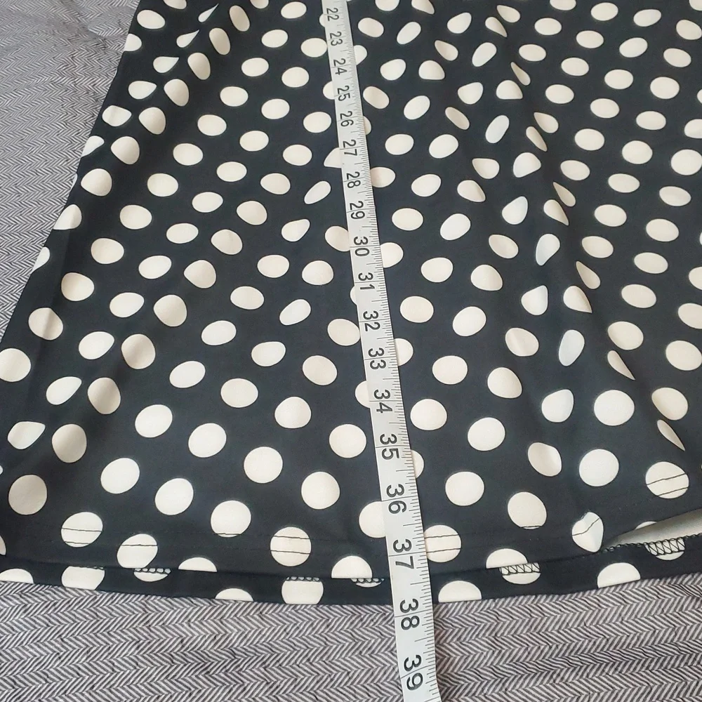 Pinup Fashion Polka Dot Dress 14W Sheer Top Swiss Dot - Picture 9 of 9